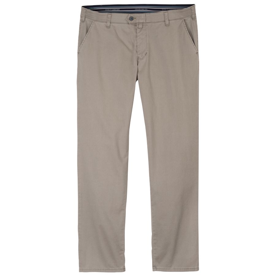Club of Comfort Chino-Hose Übergröße kiesel Denver