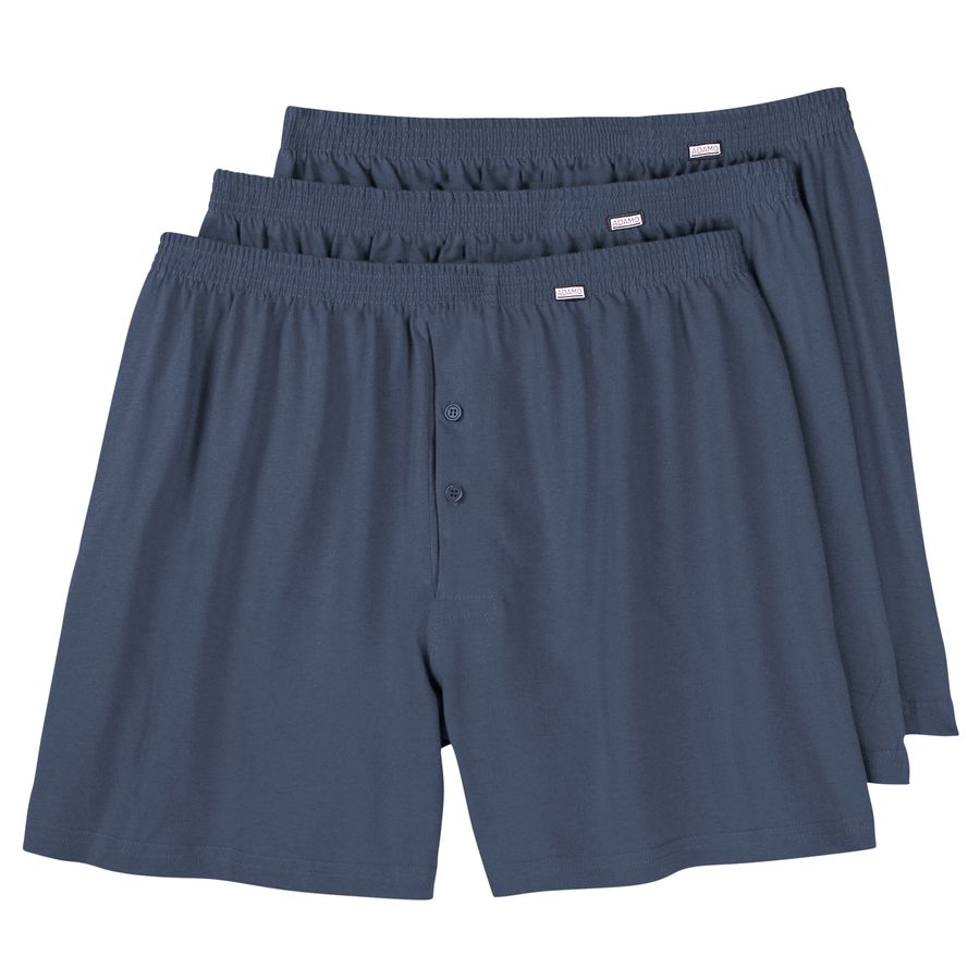 Adamo 3er-Pack Boxershorts denimblau Übergröße