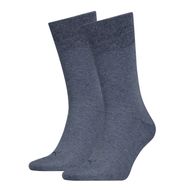 Puma Socken Classic Piquee blau ohne Gummi 2er-Pack