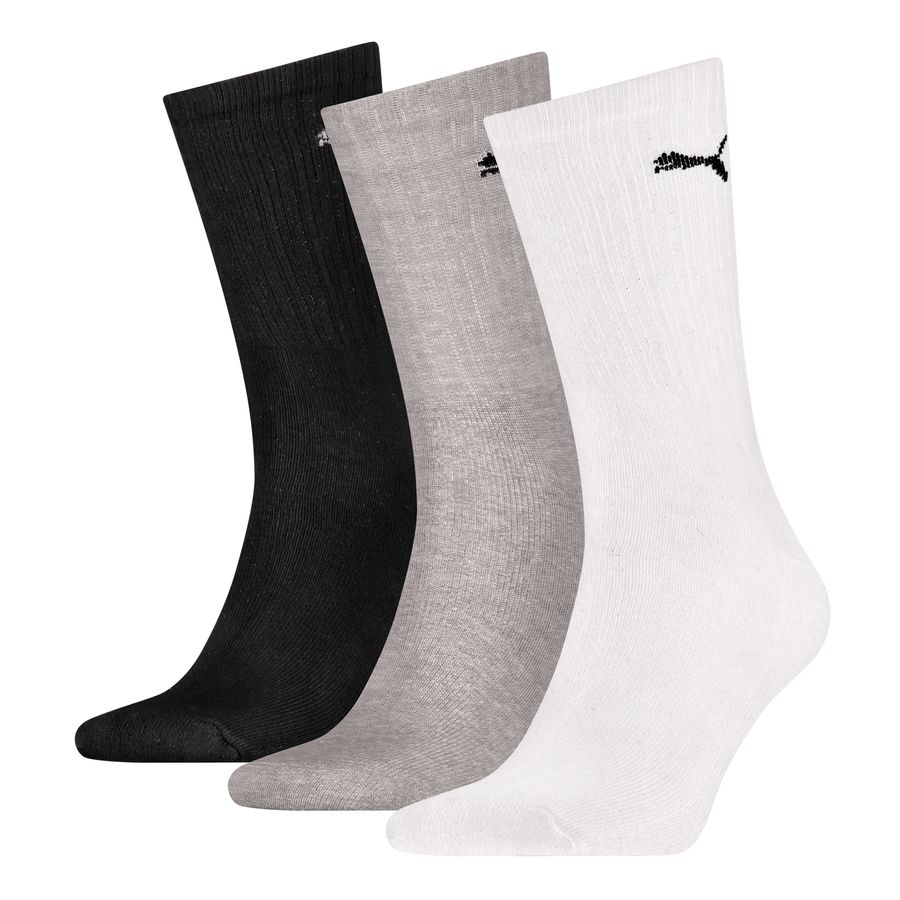 Puma 3er-Pack Sport-Socken weiß/grau/schwarz