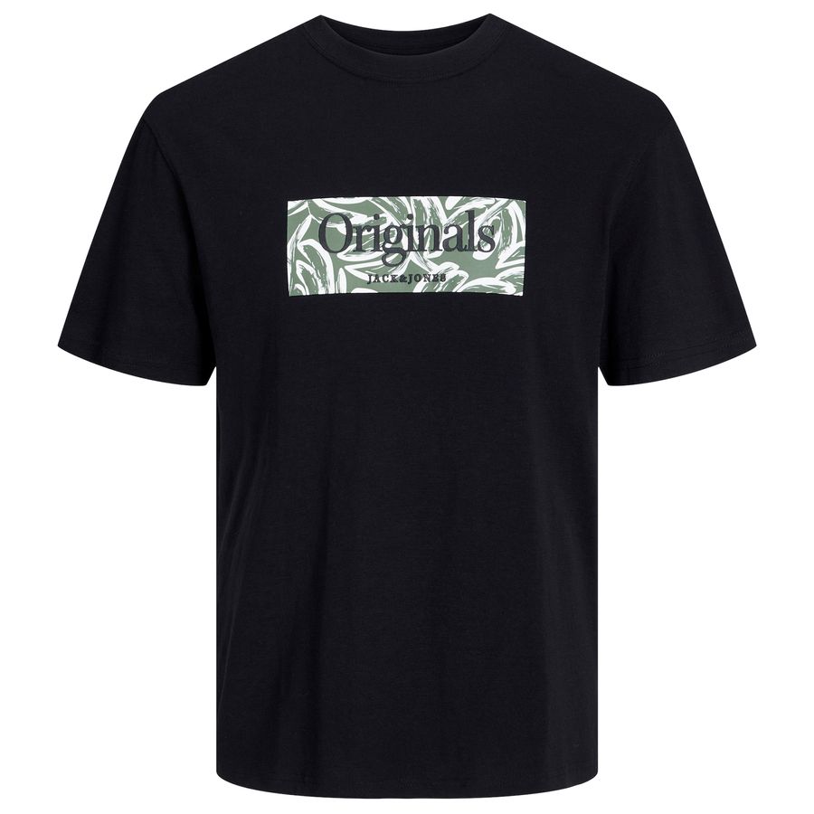 Jack&Jones Shirt XXL JORLAFAYETTE Frontprint schwarz