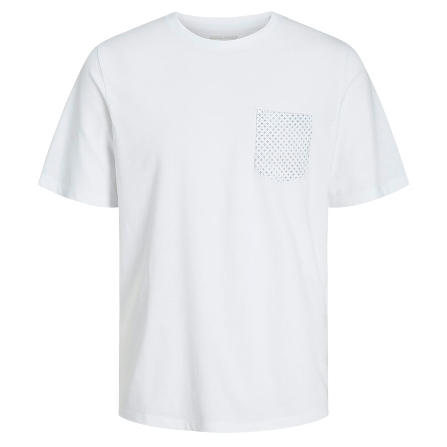 Jack&Jones Shirt XXL JJLUIS POCKET weiß Brusttasche