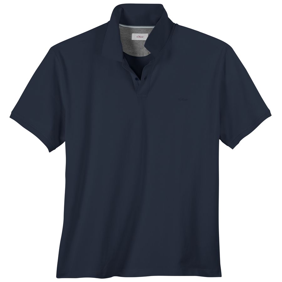 s.Oliver Übergrößen Basic Stretch-Poloshirt navy