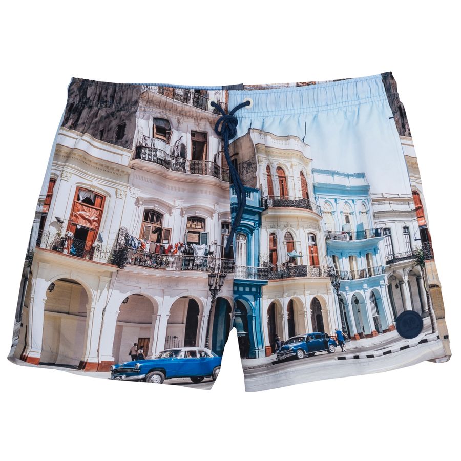 Ceceba XXL Badeshorts kurz Alloverprint Havanna