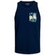 Jack&Jones Tanktop XXL JJCHILL navy Brusttasche Jack&Jones Tanktop XXL JJCHILL navy Brusttasche