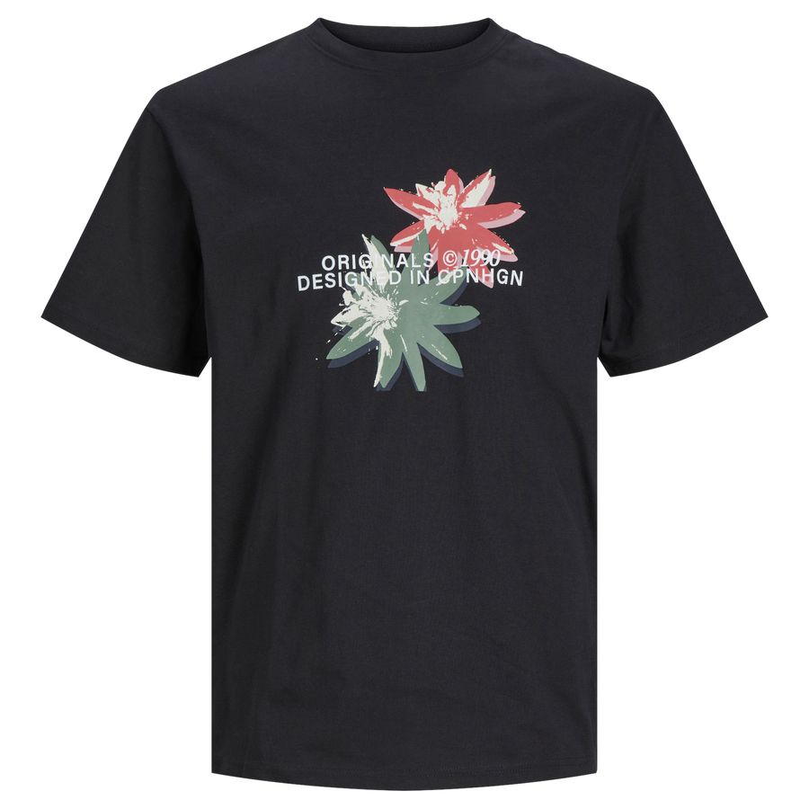 Jack&Jones T-Shirt XXL JORTAMPA AOP Print schwarz