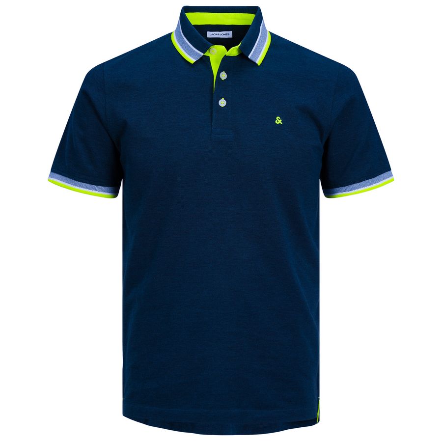 Jack&Jones Polo XXL navy Neon-Details JJEPAULOS