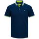 Jack&Jones Polo XXL navy Neon-Details JJEPAULOS Jack&Jones Polo XXL navy Neon-Details JJEPAULOS