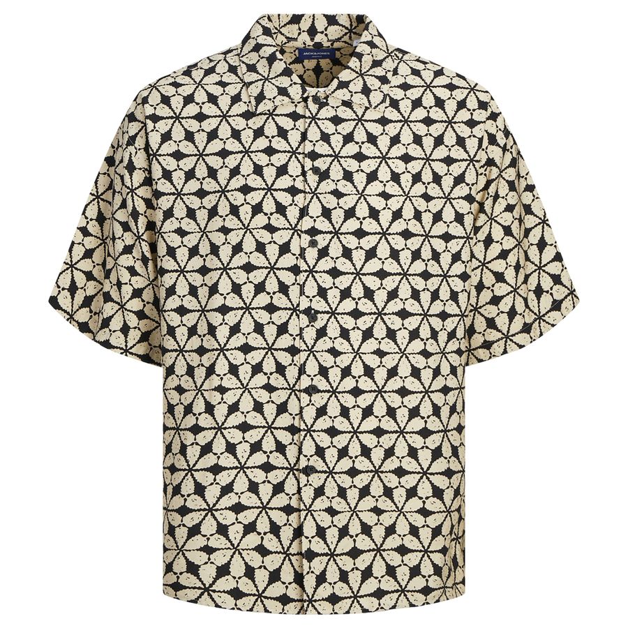 Jack&Jones XXL Hemd JORMARSHALL CASA schwarz-beige