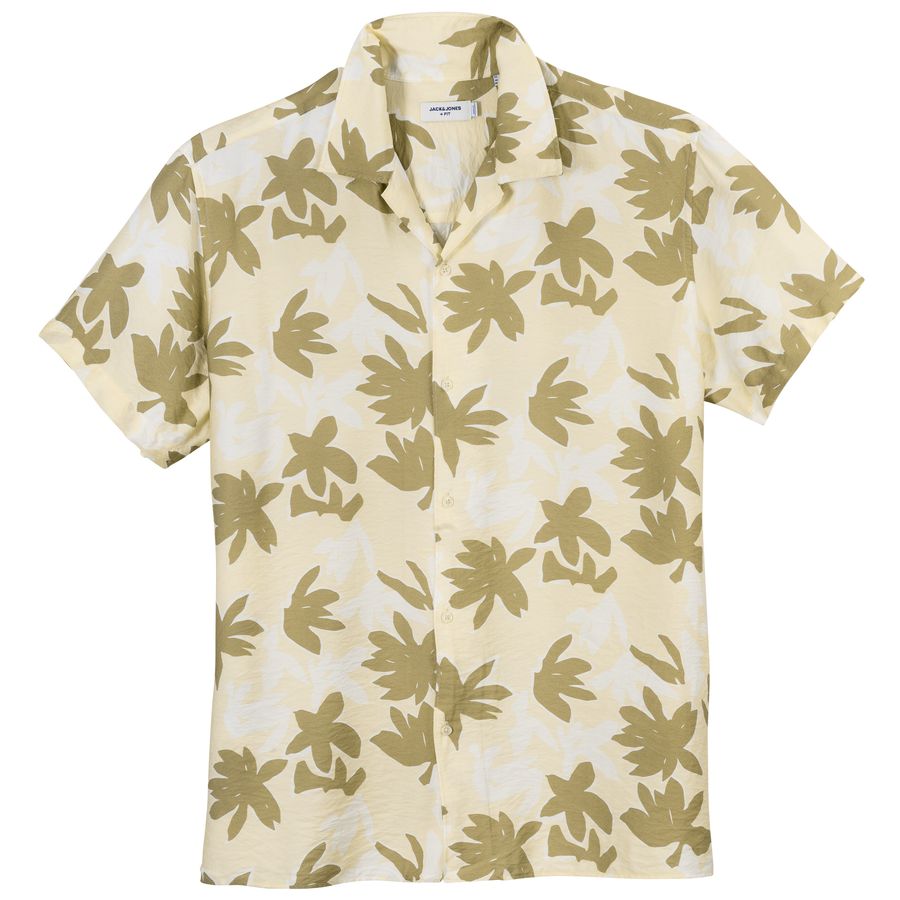 Jack&Jones XXL Hemd JOREASTER MARSHALL creme-beige