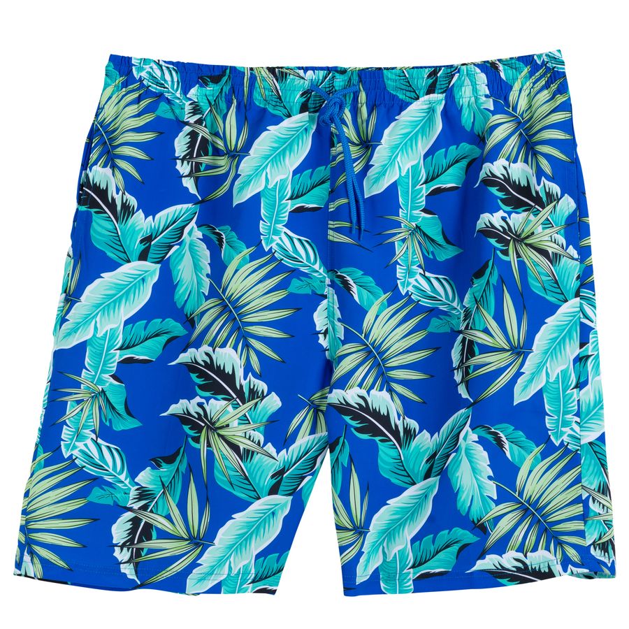 Bellonda XXL Badeshorts Print blau-grün-schwarz