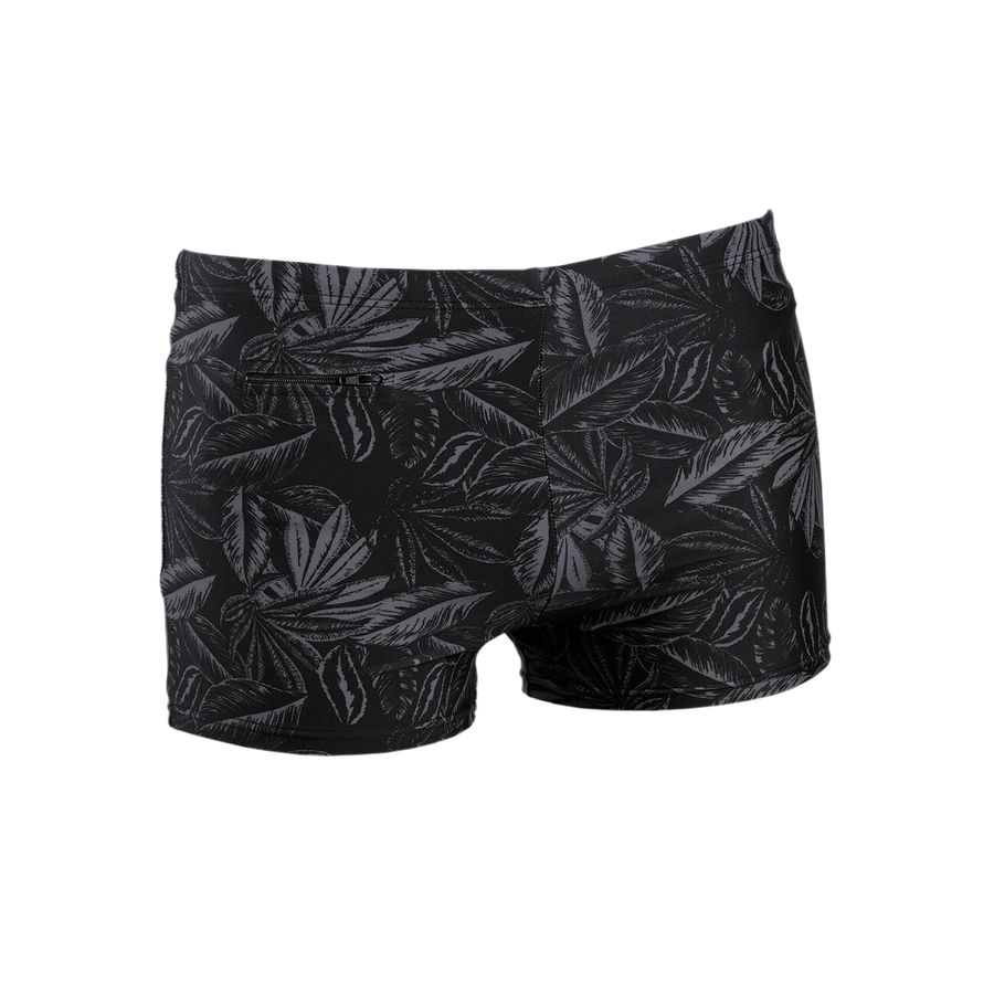 Bellonda XXL Badepants Print floral schwarz-grau