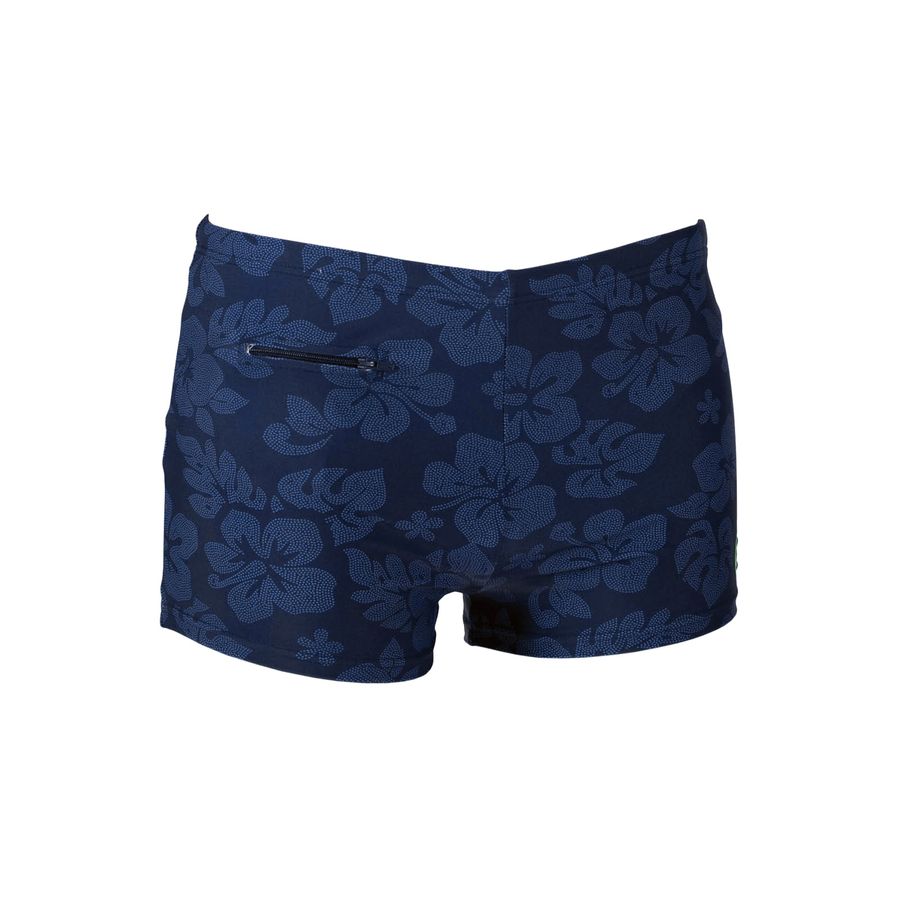 Bellonda XXL Badepants floral gemustert blau