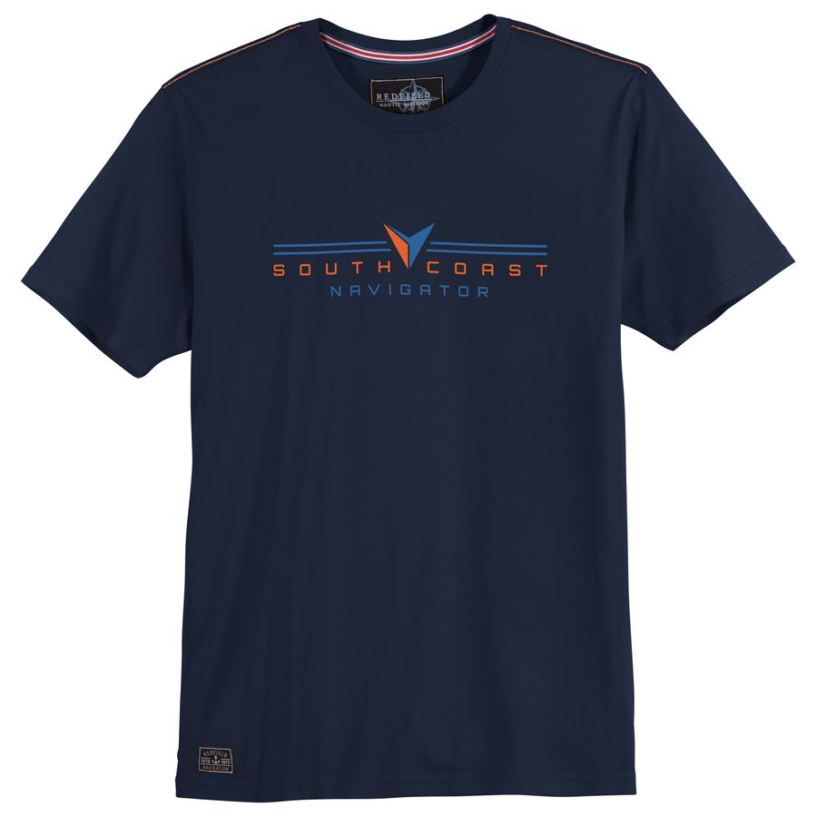 Redfield XXL T-Shirt dunkelblau Print South Coast