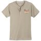 Redfield Henley-T-Shirt Übergröße beige Brustprint