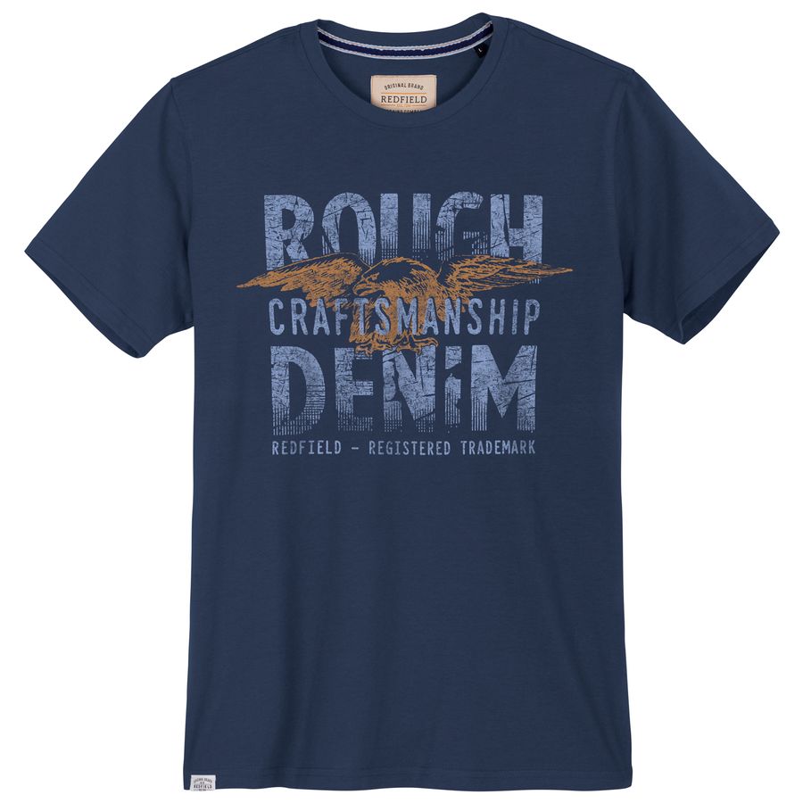 Redfield Übergrößen T-Shirt Rough Denim denimblau