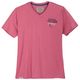 Redfield XXL T-Shirt V-Neck modisch dunkelrosa