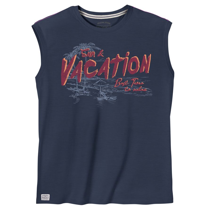 Redfield Übergrößen Muskelshirt Vacation denimblau