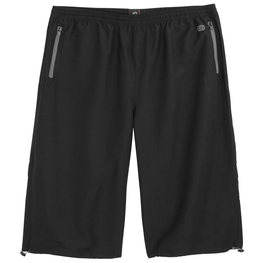 Adamo XXL Fitness-Caprihose Gummibund schwarz