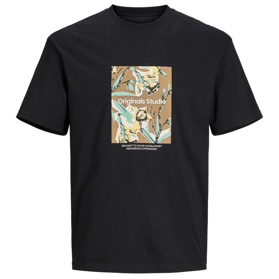 Jack&Jones XXL T-Shirt schwarz Frontprint JORSEQUOIA