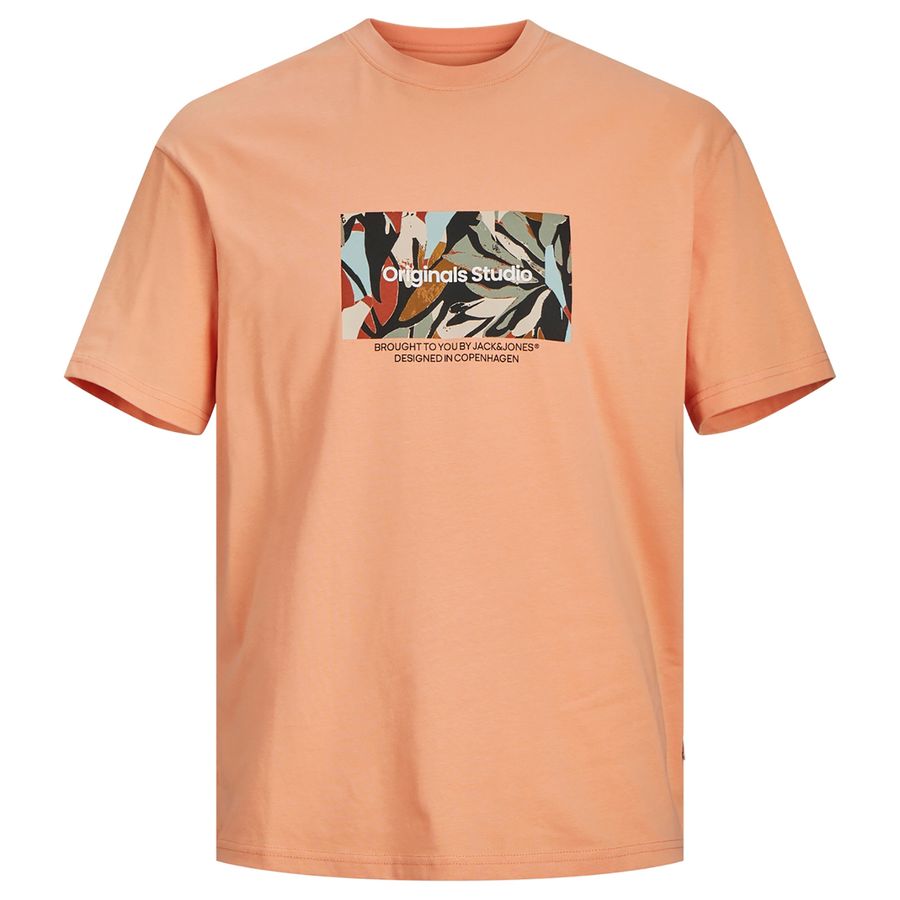 Jack&Jones XXL T-Shirt lachs Frontprint JORSEQUOIA
