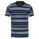 CasaModa XXL T-Shirt grün-blau-gelb Melangestreifen CasaModa XXL T-Shirt grün-blau-gelb Melangestreifen