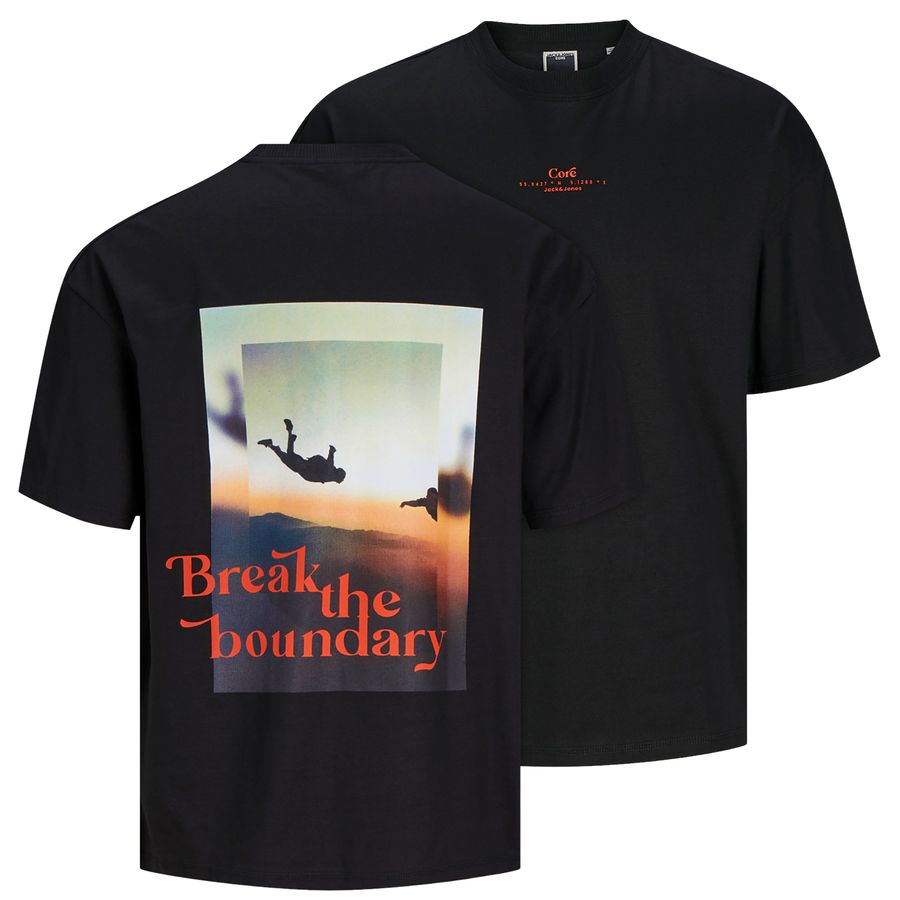 Jack&Jones XXL T-Shirt schwarz Backprint JCOAUSTIN