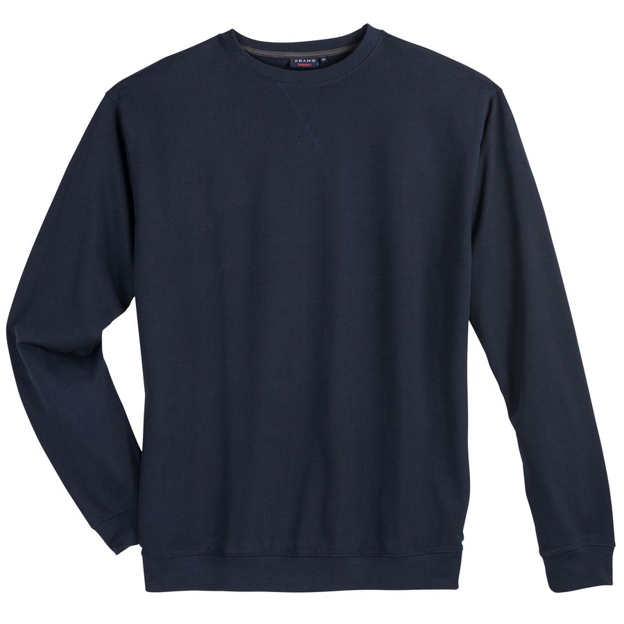 Adamo Basic Sweatshirt Übergröße navy
