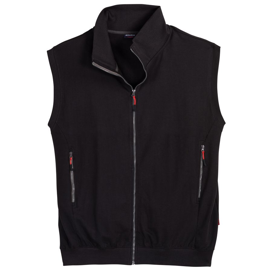 Adamo Basic XXL Sweatweste schwarz