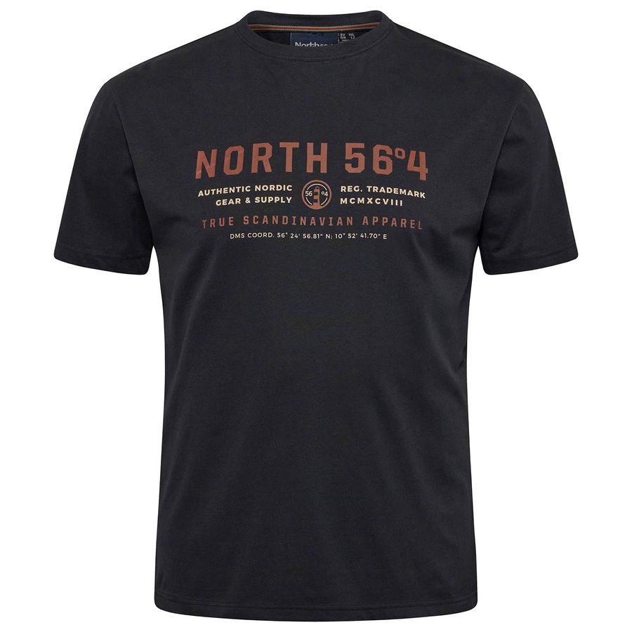 North 56°4 XXL T-Shirt Logo-Print schwarz