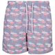 Urban Classics XXL Badeshorts Print rosa-hellgrau