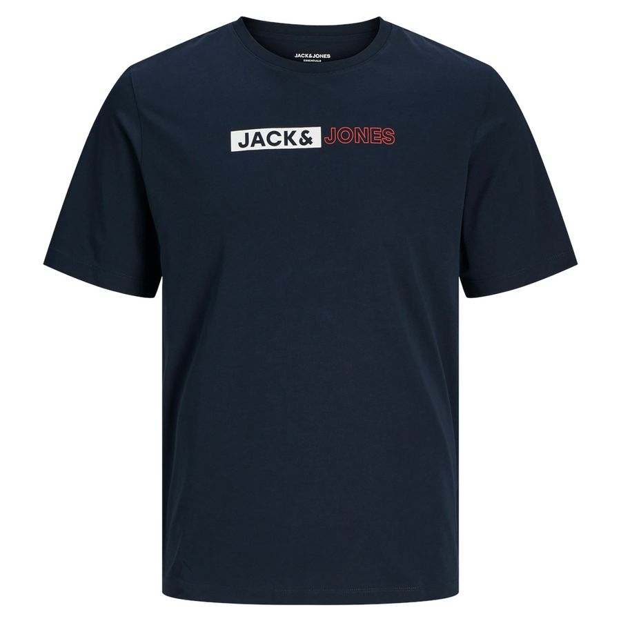 Jack&Jones XXL T-Shirt navy Brustprint JJECORP
