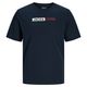 Jack&Jones XXL T-Shirt navy Brustprint JJECORP Jack&Jones XXL T-Shirt navy Brustprint JJECORP