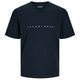 Jack&Jones T-Shirt XXL JJESTAR nachtblau Mini-Print Jack&Jones T-Shirt XXL JJESTAR nachtblau Mini-Print