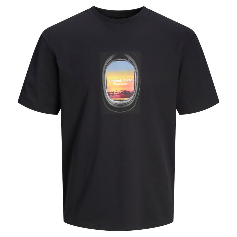 Jack&Jones XXL Print T-Shirt schwarz JORVESTERBRO