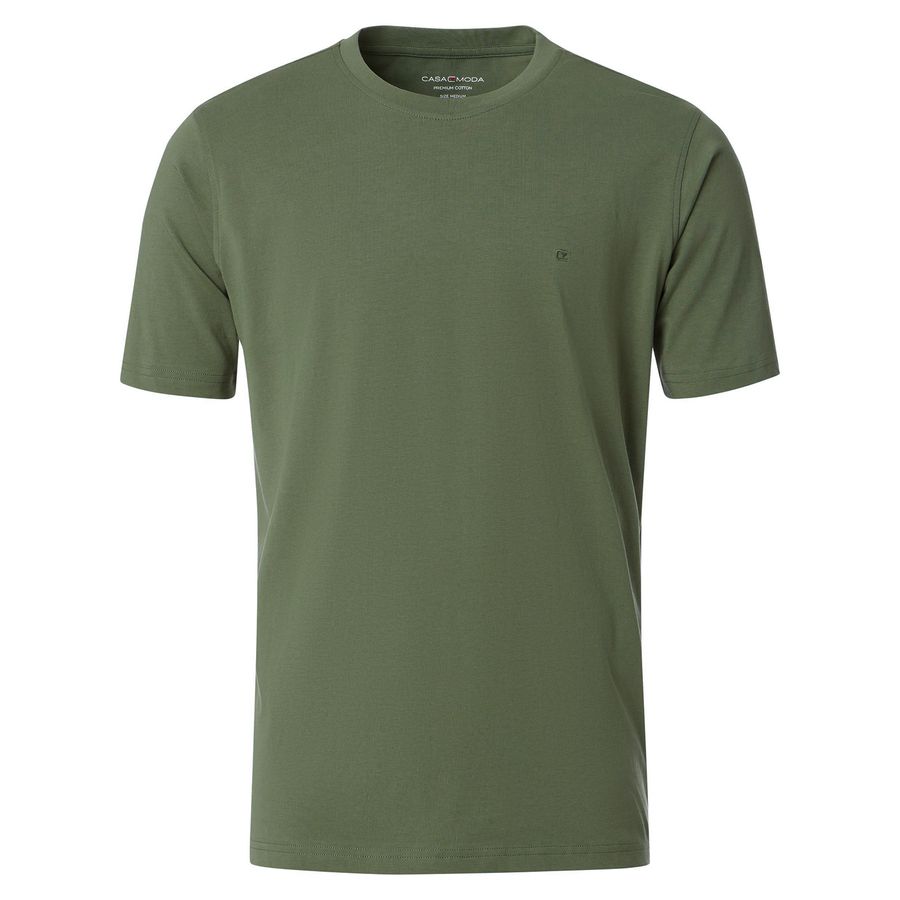 CasaModa Übergrößen Basic T-Shirt schilfgrün