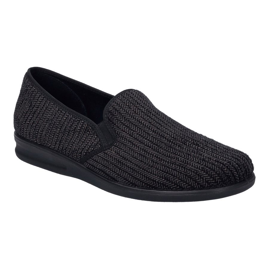 Josef Seibel Hausschuhe XXL Cord Belfort schwarz