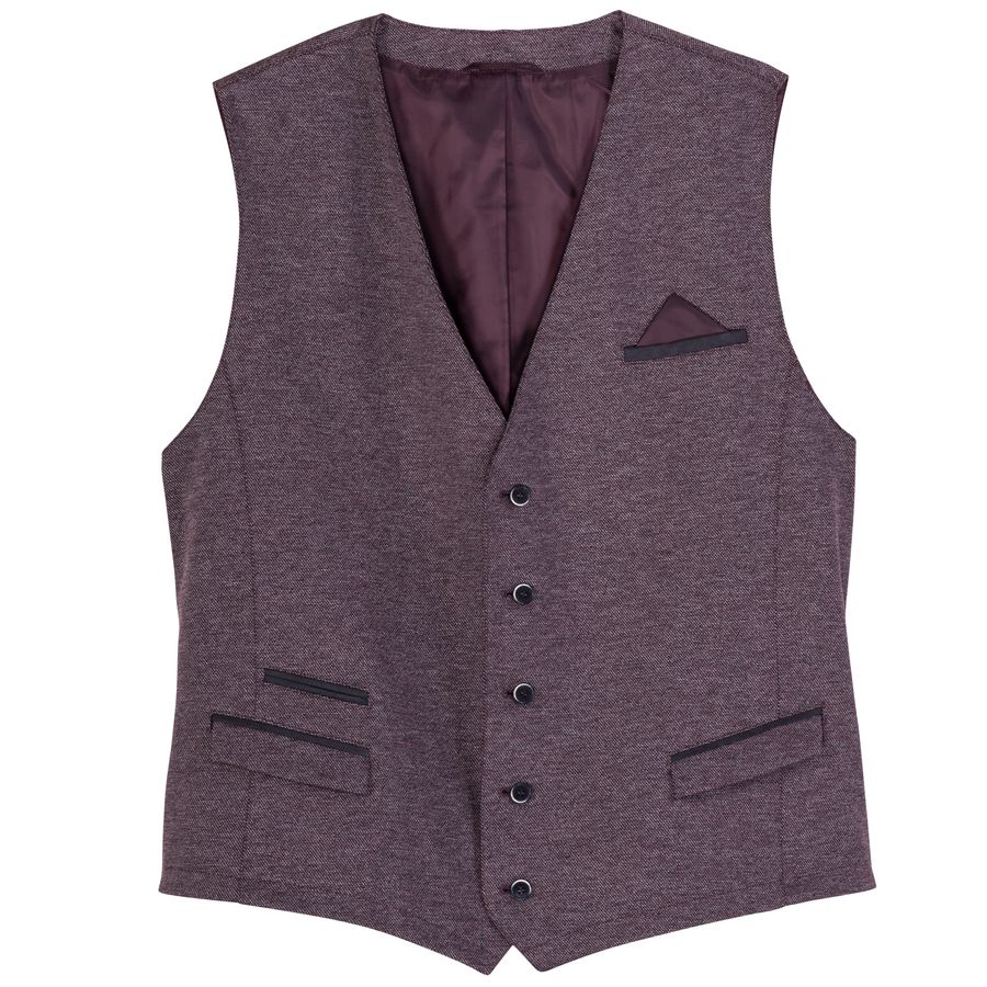 Weis Stretch XXL Anzug-Weste bordeaux Steve B