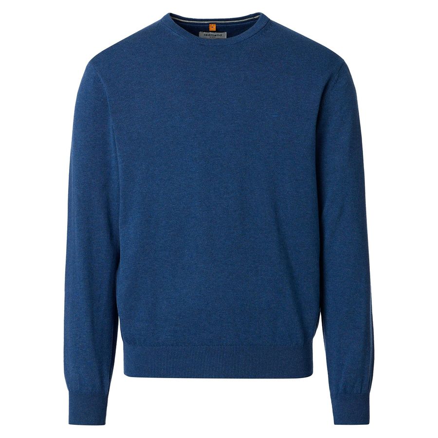 Redmond Feinstrick Pullover Übergröße blau