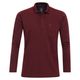 Redmond XXL Langarm-Polo bordeaux melange Redmond XXL Langarm-Polo bordeaux melange