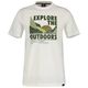 Lerros XXL T-Shirt offwhite Frontprint EXPLORE Lerros XXL T-Shirt offwhite Frontprint EXPLORE