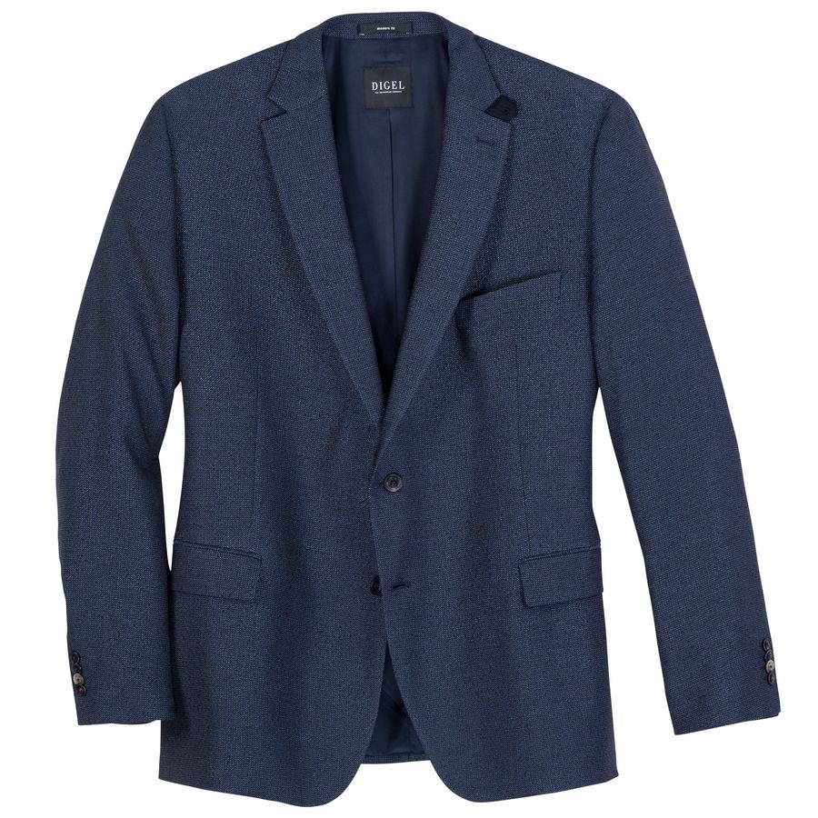 Digel Stretch-Sakko XXL Micro-Struktur navy Ezzo-G
