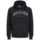 Jack&Jones XXL Kapuzen-Sweatshirt schwarz JJECALEB Jack&Jones XXL Kapuzen-Sweatshirt schwarz JJECALEB