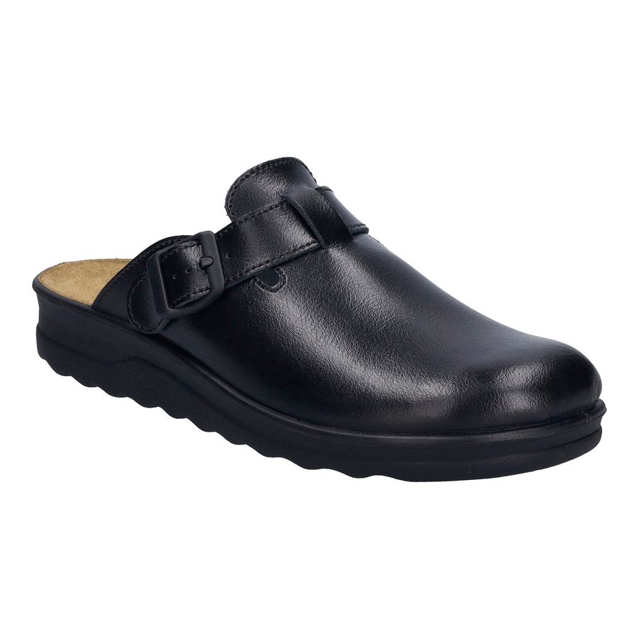 Josef Seibel XXL Leder Hausschuh Metz 265 schwarz