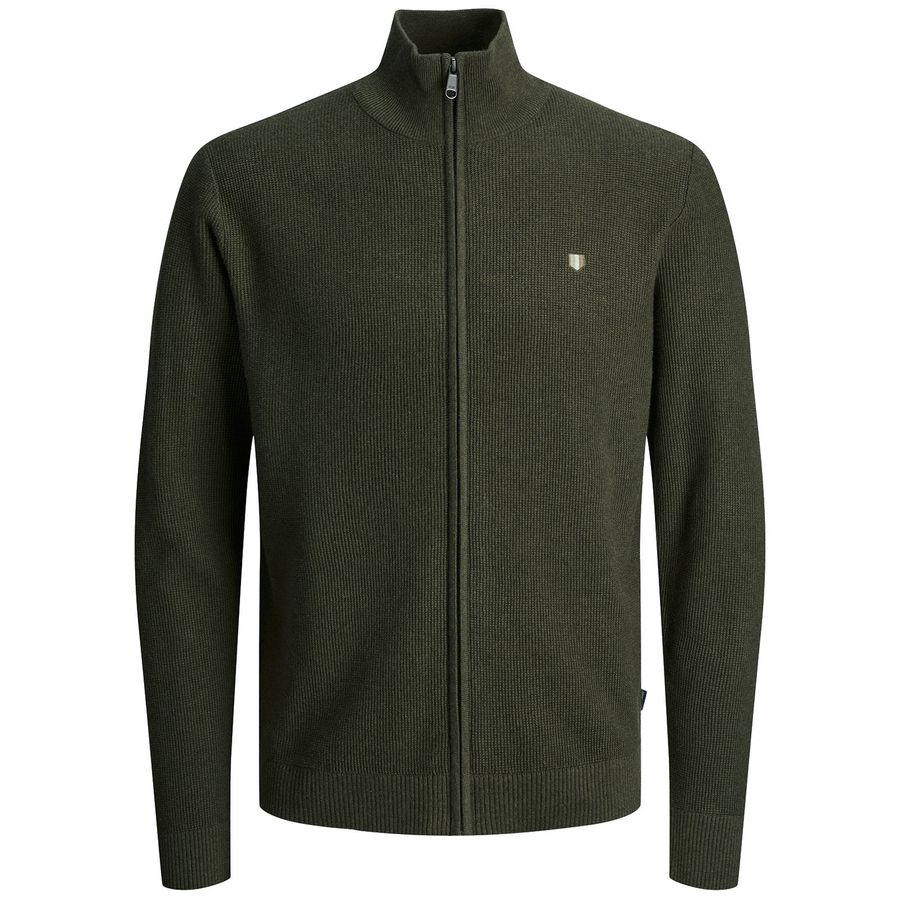 Jack&Jones XXL Strickjacke JPRBLURONY oliv melange