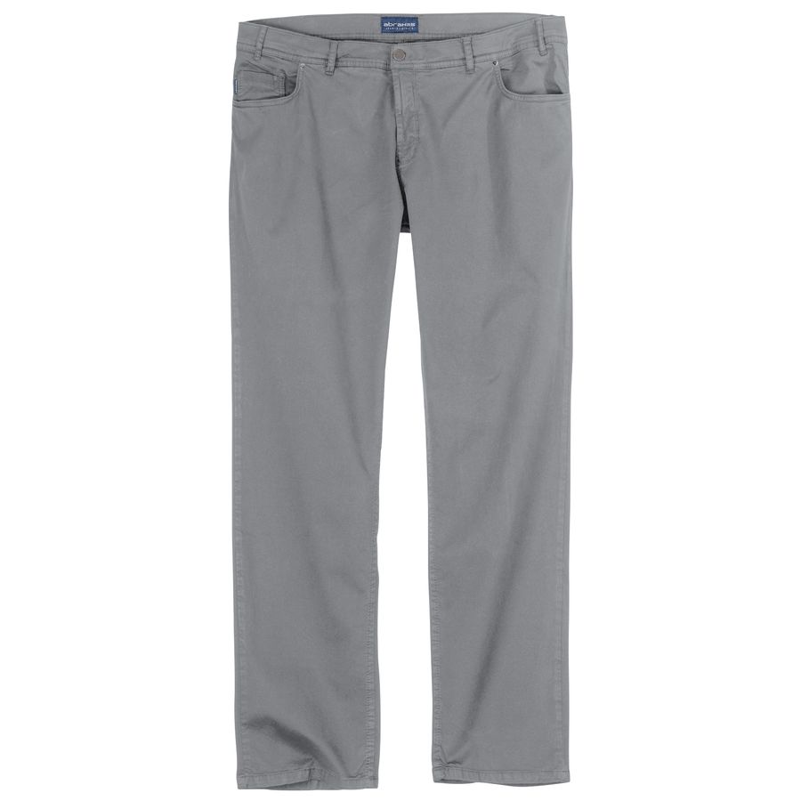 Abraxas Stretch-Hose 5-Pocket hellgrau Übergrößen