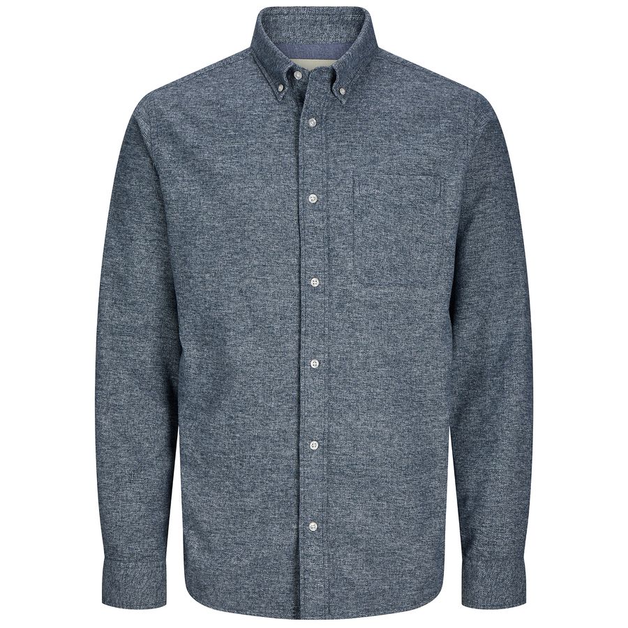 Jack&Jones XXL Flanellhemd JPRBLUNORRIS navy melange