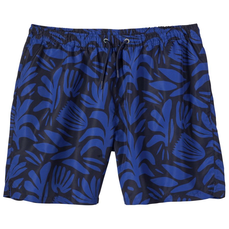 North Latitude XXL Badeshorts florales Muster blau