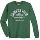 Redfield XXL Sweatshirt grün Campus Team Print