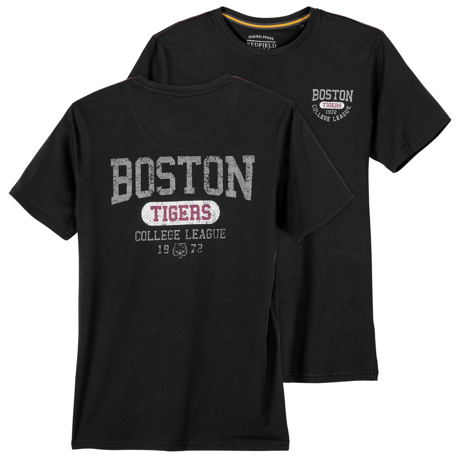 Redfield XXL T-Shirt Rückenprint schwarz Boston